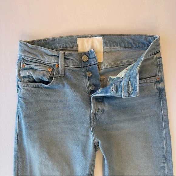 Mother Superior The Scrapper Cuff Ankle Fray Lonely Hearts Club Jeans Size 25 - Picture 14 of 16